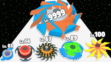 Merge Spinner Runner Evolution - Level Up Spinner Max Level Gameplay
