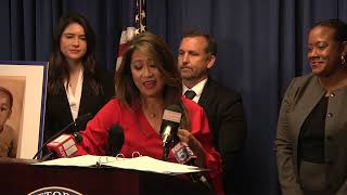 Woman arrested after 23-year old cold case DEATH of a six -year old  (DA PRESS CONFERENCE)