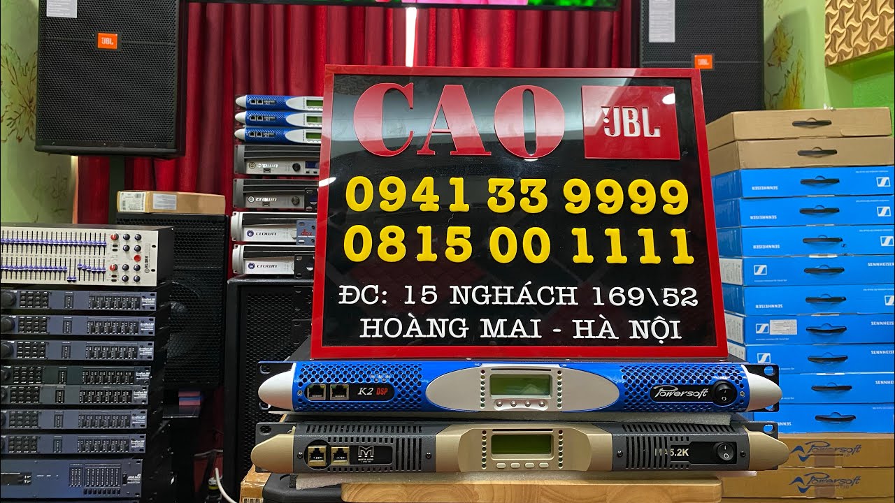 Đẩy Powersoft K2 Siêu Siêu Đẹp Gửi A. Hải Phúc Yên | CAO JBL