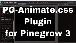 Learn How to Use Free PG Animate.css plugin Tutorial by Perfect Web Solutions for Pinegrow