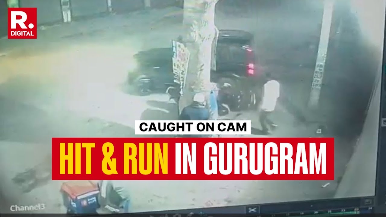 Hit & Run Caught On Cam: Scorpio Driver Runs Over Man In Gurugram, Victim Sustains Serious Injuries