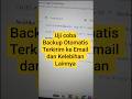 Berhasiill... #mikrotik #tutorial Backup Otomatis ke email