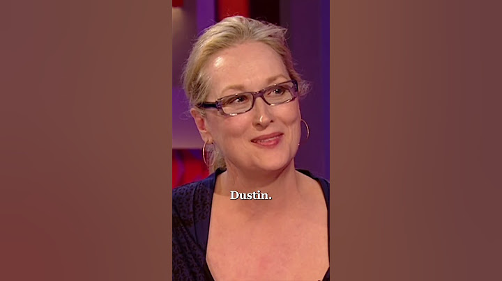 Meryl Streep On Working With Dustin Hoffman #shorts
