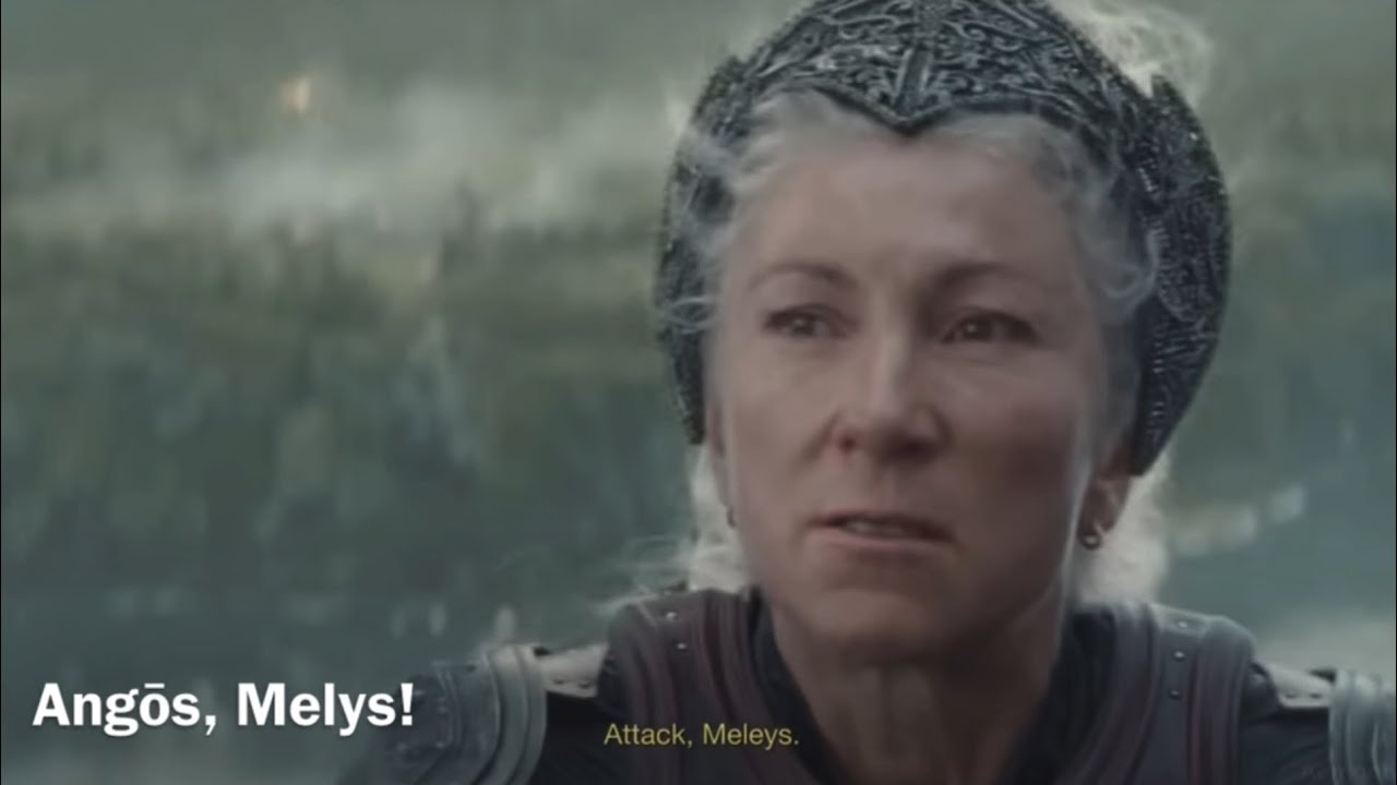 Ameond Vhagar fight / kill Rhaenys Meleys  + death HOTD S2E4 ANGOS MELEYS