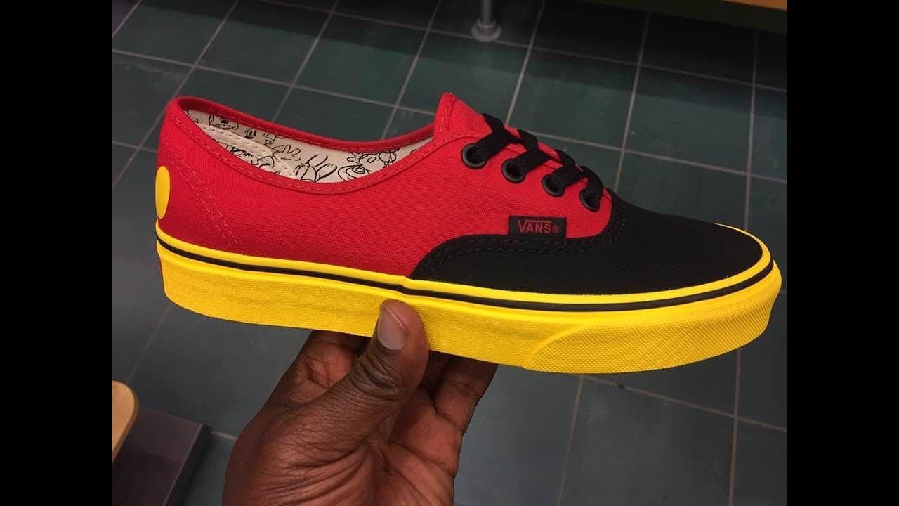 mickey mouse vans authentic