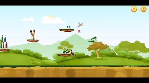 Knock down bottles: hit the bottles very tricky way