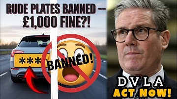 “DVLA Just BANNED These Number Plates — See the Shocking List Before It’s Too Late!”