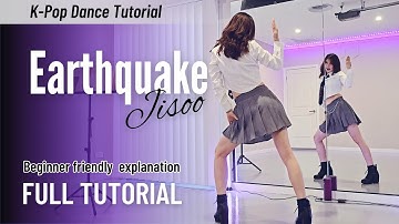 Jisoo ‘Earthquake’ Full Choreography Step-by-Step Beginner Dance Tutorial #BLAKCPINK | Ria DanceFit