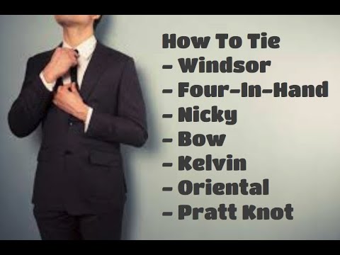 How To Correctly Tie Several Tie Knots 