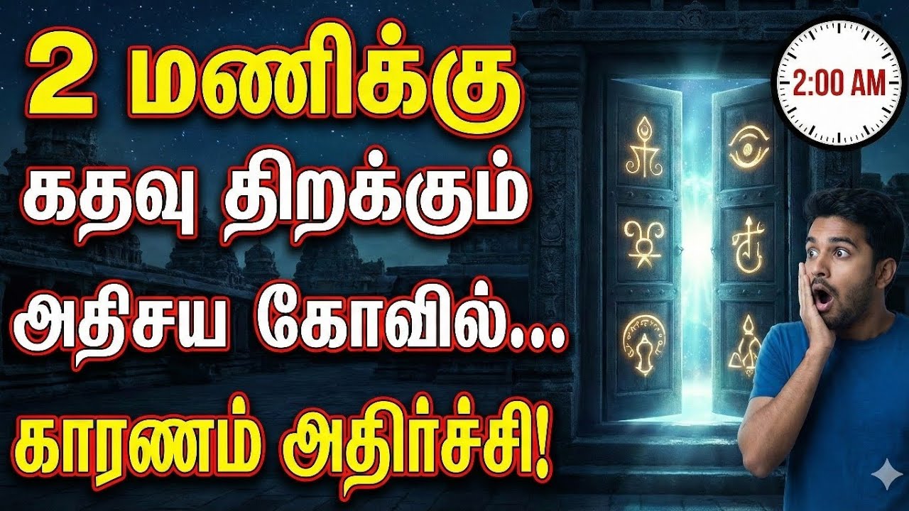 2 மணிக்கு 🕑 கதவு திறக்கும் 🚪 அதிசய கோவில் 🛕 காரணம் ❓🤔 அதிர்ச்சி 😳
