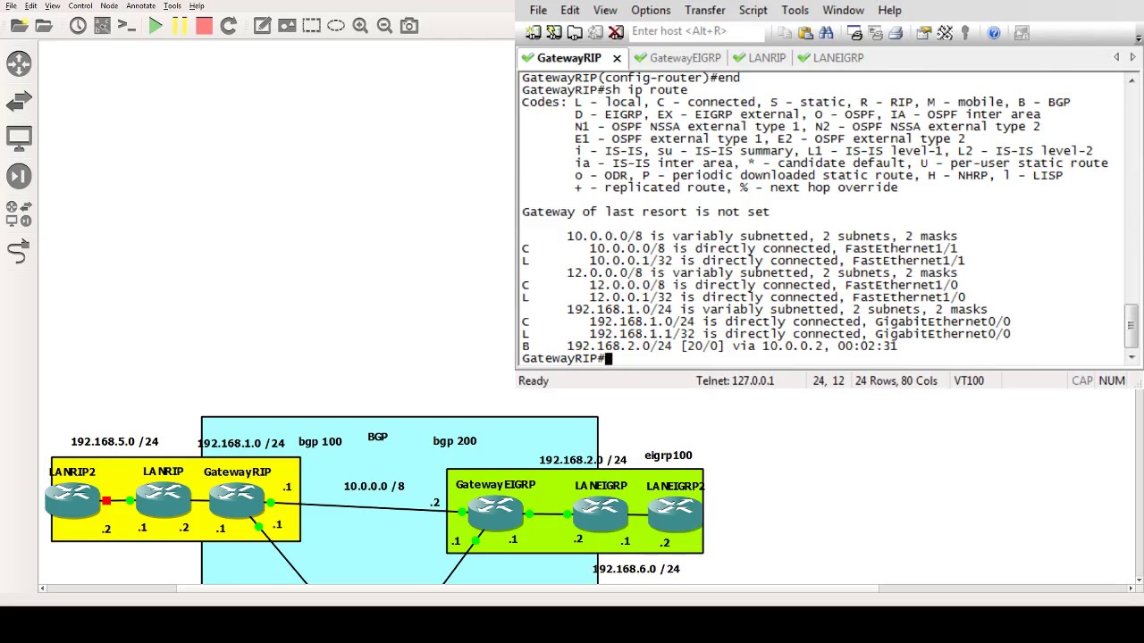GNS3: BYTE SIZED VIDEO| How to configure a simple BGP - YouTube