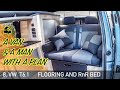 8. Fitting flooring & a rock n roll bed VW T6.1