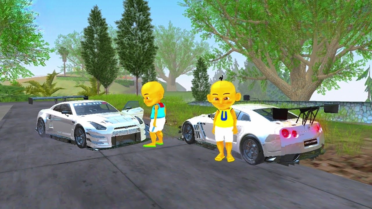 Upin dan Ipin Balapan Mobil Keren Yang Kalah Teraktir Jajan Marshmellow 🤪😂 upinstori