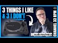 Good  bad things about the audio technica lp120xusb turntable