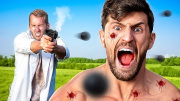 Shot by the World’s Strongest Less Lethal Pistol with Metal Bullets