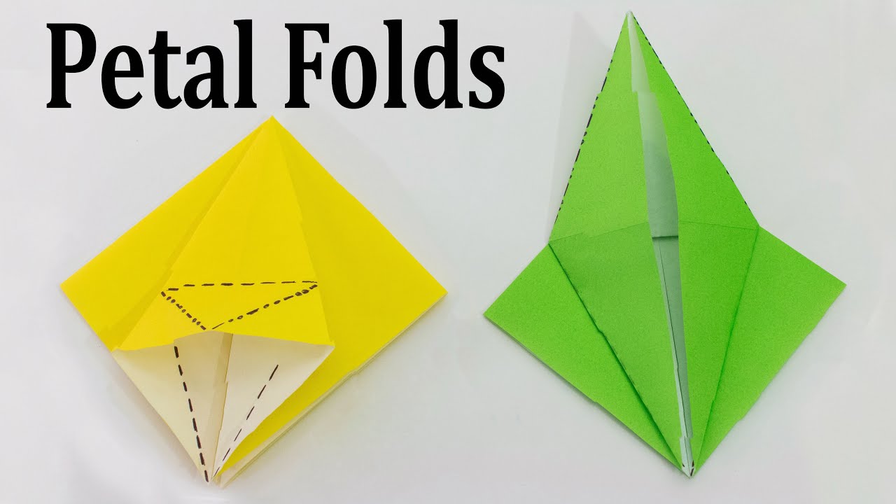 Origami Basics Petal Folds Tutorial YouTube