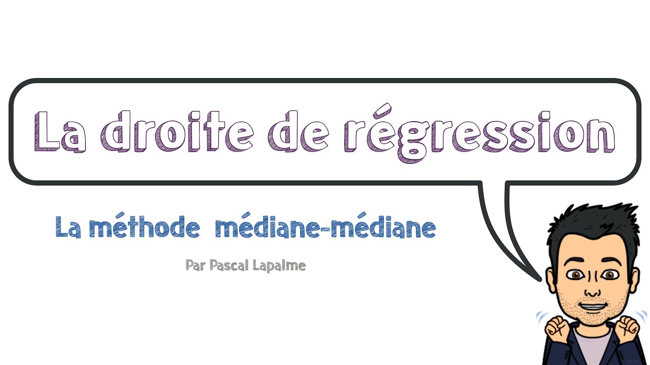 Droite de régression Méthode médianemédiane YouTube