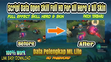 Script Data Open Skill Full HD For All Hero & All Skin Patch Terbaru || No Password😘