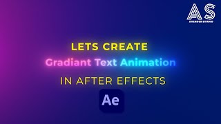 Gradient Color Text Animation in After Effects.