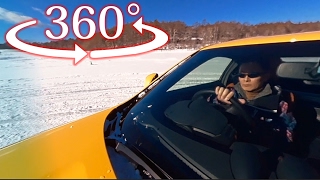 【360度 VR試乗】FR、355psの日産 フェアレディZ が氷の上を走ったら
