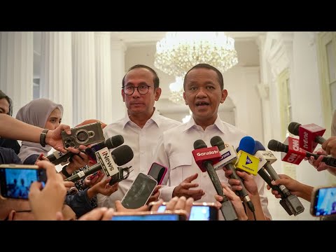 Press Statement by Minister of Energy and Mineral Resources Bahlil Lahadalia, Merdeka Palace, Sep...