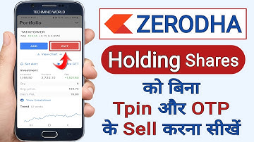 Zerodha Kite - बिना Tpin और OTP के शेयर्स को कैसे बेचें। DDPI Activation in Zerodha kite |