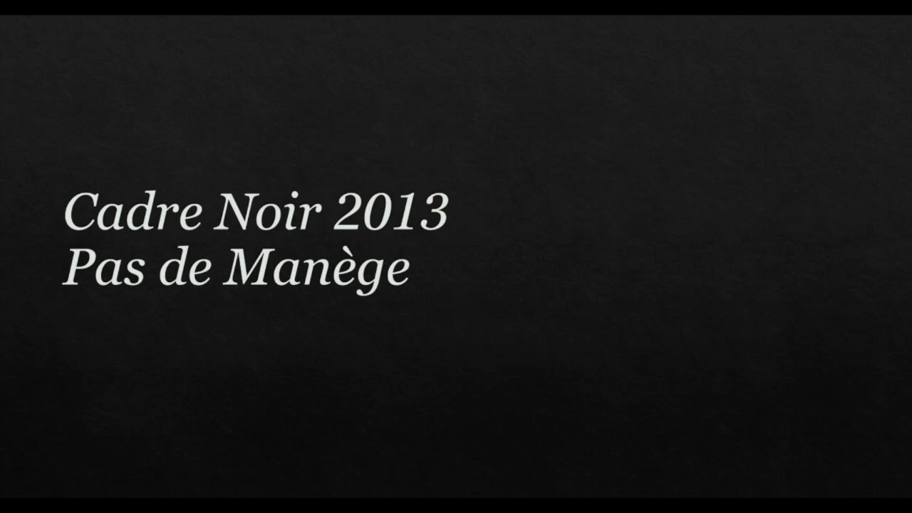 Pas d'ecole and Pas de Manège - Jan Maiburg Caroline Stephens