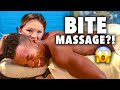 Getting a BITE MASSAGE?!?! *weirdest thing we've EVER done*