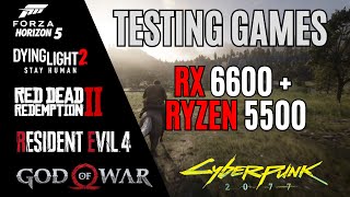 RX 6600 + Razen 5 5500 Test in 6 Games | 1080p ULTRA | Max Settings