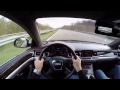 Audi A8L 6.0 W12 (2008) on German Autobahn - POV Top Speed Drive