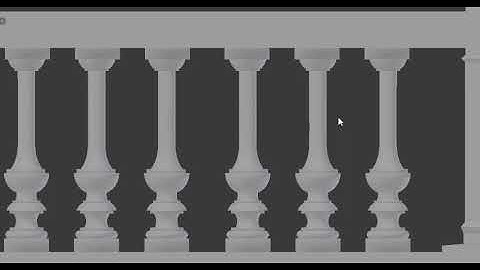 3D concrete balustrade