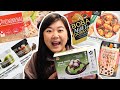 TRYING EVERY COSTCO ASIAN FOOD PRODUCT PART 2! (sushi, boba ice cream, pho, udon, wontons & more)