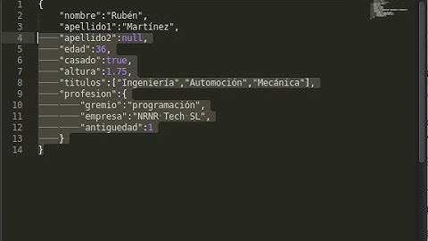 Tutorial de JSON - Estructurar datos