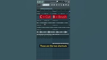 Shortcut "Cut" and "Brush" on FL Studio ✂ #shorts