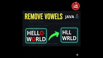 Remove Vowels in String  with Simple Core Java