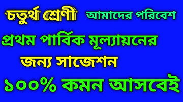 Class 4 amader paribesh 1st unit test suggestion চতুর্থ শ্রেণী আমাদের পরিবেশ সাজেশন ২০২৫