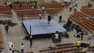 4K】 How a WWE ring is disassembled in WWE Tokyo July 27