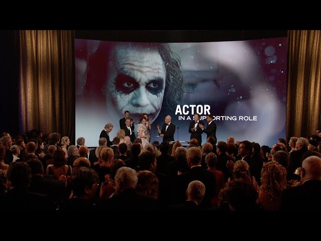 ⁣Heath Ledger Wins Best Supporting Actor for the Joker in 'The Dark Knight' | 81st Oscars (