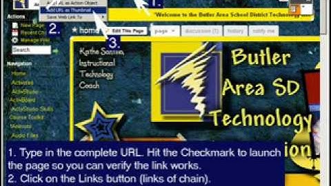 ActivStudio: Adding a Web Link to a Flipchart Page