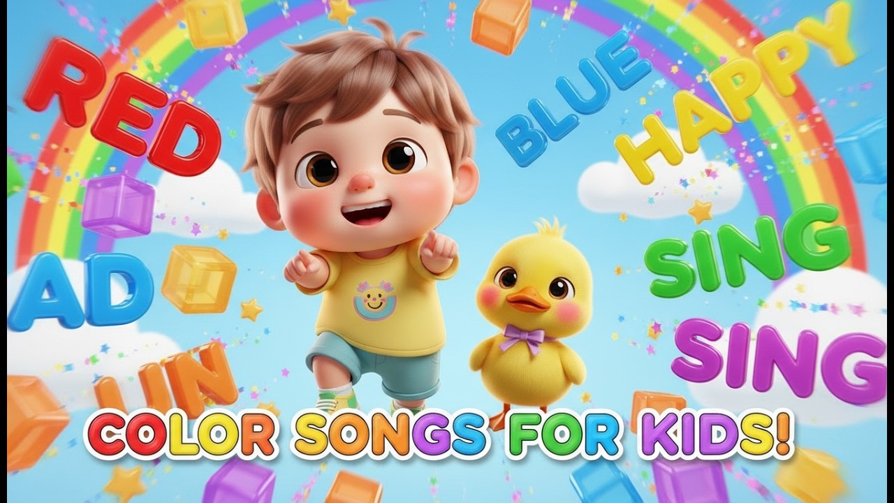 Color Songs for Kids – Nursery Rhyme, Bright Colors, and Playful Learning