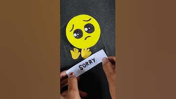 diy sorry card #diy #card #emoji #emojicard