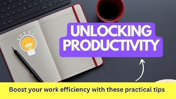 BOOST YOUR WORK EFFICIENCY-unlock your PRODUCTIVITY #video #productivity #personalgrowth