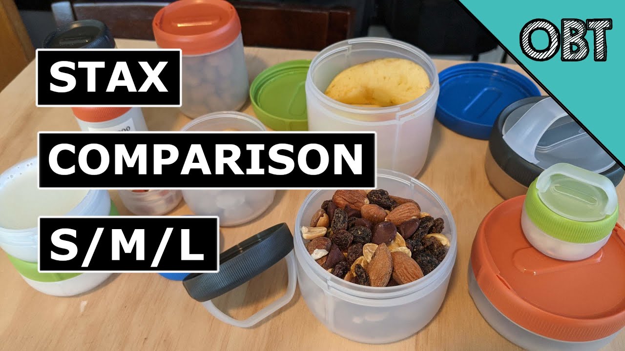 humangear's Stax XL or EatSystem is a food container with a GoBites Utensil  and modular stacking — humangear