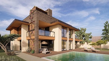 LUMION 10 REALISTIC RENDER #4 (Modern House) | Lumion 10 Tutorial