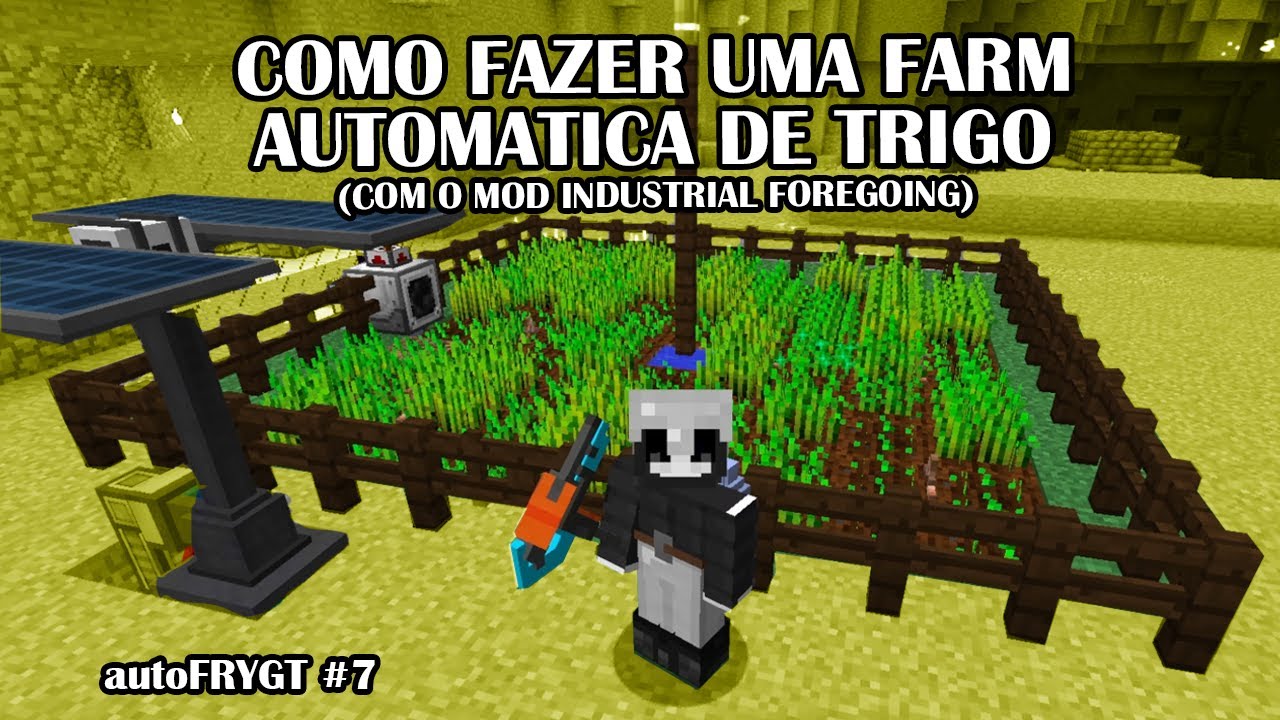 COMO FAZER UMA FARM 100% AUTOMÁTICA DE TRIGO - autoFRYGT #7 (MINECRAFT ...