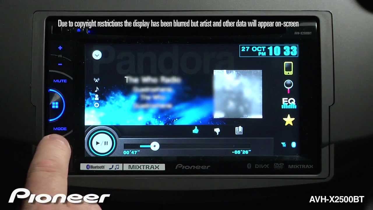 Pioneer AVH-X2500BT Car Multimedia Descargar Controlador Pioneer AVH-X2500BT Car Multimedia Drivers