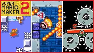 Super Mario Maker 2 Compilation #4 - Spikes, Firebars and Slippery Seesaws