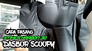Cara Pasang Stiker Karbon 3d Dasbor Scoopy