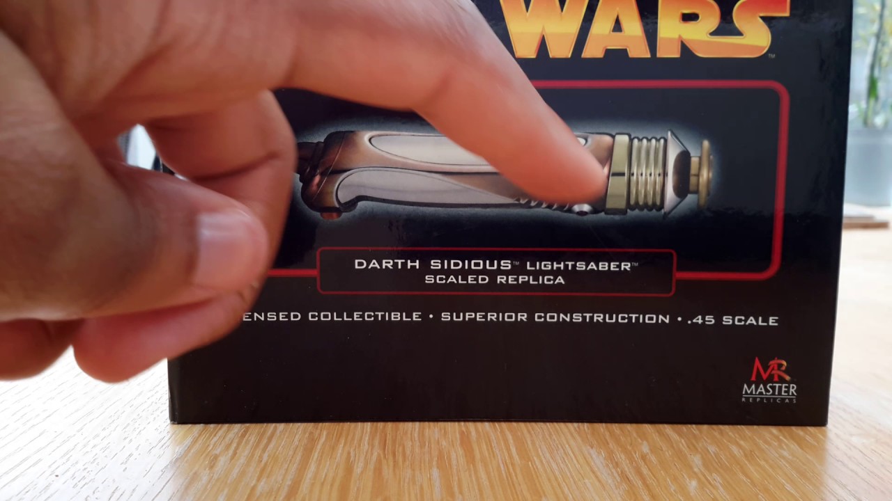Master Replicas .45 Darth Sidious Lightsaber Review - YouTube