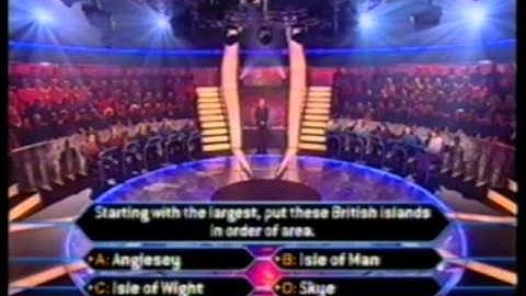 Millionaire UK: Fastest Finger First Fail (2001)